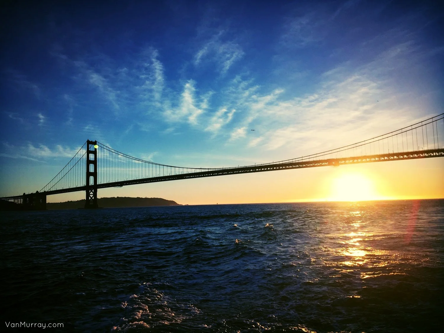 Golden Gate at sunset